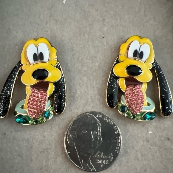Disney X Baublebar Pluto Earrings Limited Edition Sparkly Rhinestone - Picture 3 of 8